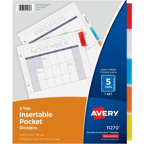 Avery® AVE11270 Avery® Pocket Insertable Dividers