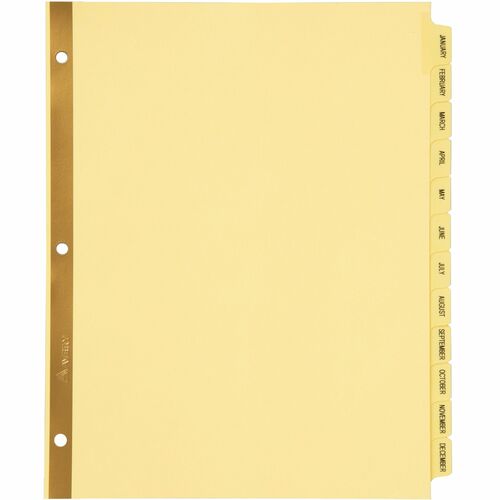 Avery® AVE11307 Avery® Laminated Dividers - Gold Reinforced