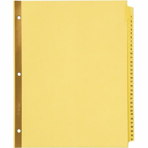 Avery® AVE11308 Avery® Laminated Dividers - Gold Reinforced