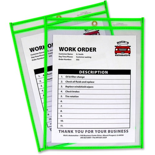 C-Line CLI43913 Neon Colored Stitched Shop Ticket Holders