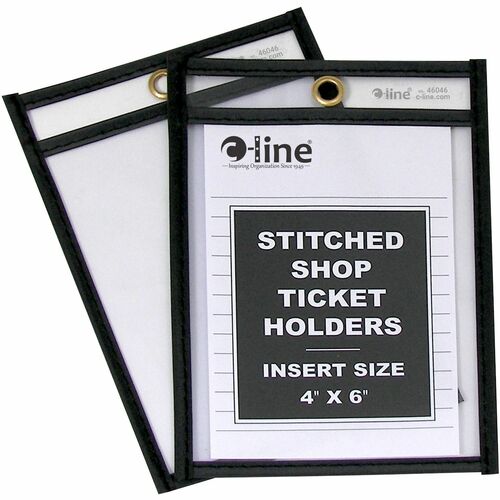 C-Line CLI46046 Stitched Vinyl Shop Ticket Holders