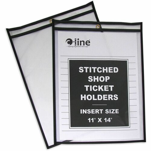C-Line CLI46114 Stitched Vinyl Shop Ticket Holders