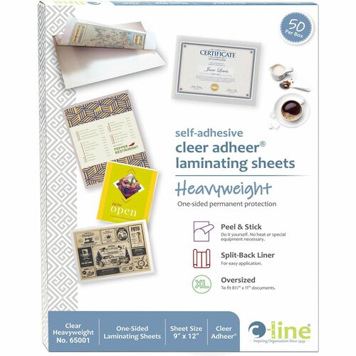 C-Line CLI65001 Cleer-Adheer Laminating Sheets