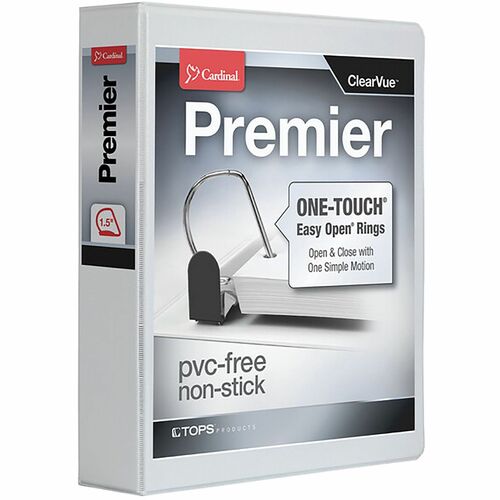 Cardinal® CRD10310 Premier ONE-TOUCH® Easy Open® Locking Slant-D® Rings Binder