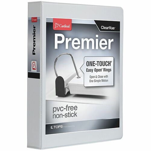 Cardinal® CRD10320 Premier ONE-TOUCH® Easy Open® Locking Slant-D® Rings Binder