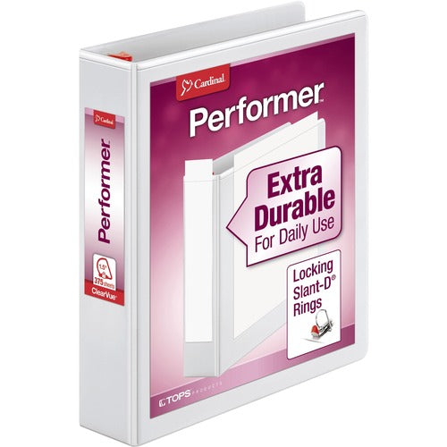 Cardinal® CRD19020 Performer Clearvue Locking D-Ring Binder