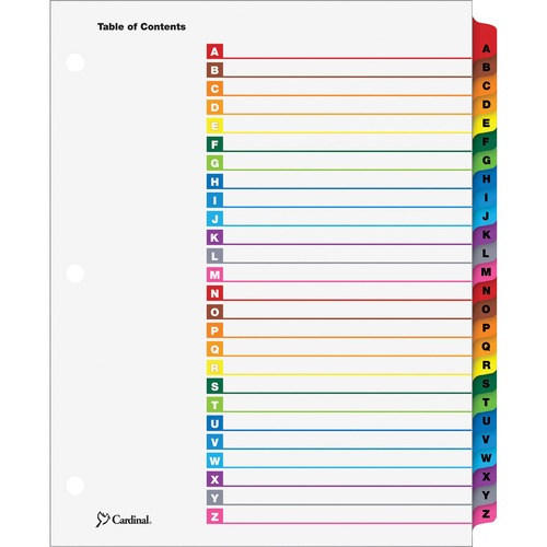 Cardinal® CRD60218 A-Z OneStep Index System