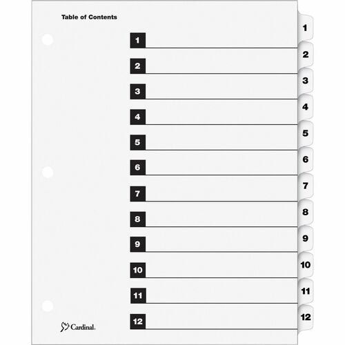 Cardinal® CRD61213 OneStep Numbered Index System