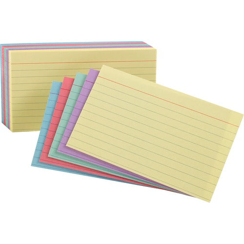 Oxford OXF34610 Ruled Color Index Cards