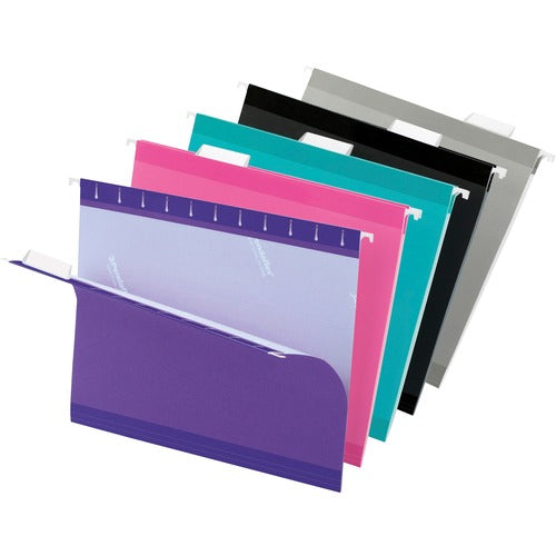 Pendaflex PFX415215ASST2 1/5 Tab Cut Letter Recycled Hanging Folder