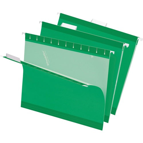 Pendaflex PFX415215BGR 1/5 Tab Cut Letter Recycled Hanging Folder