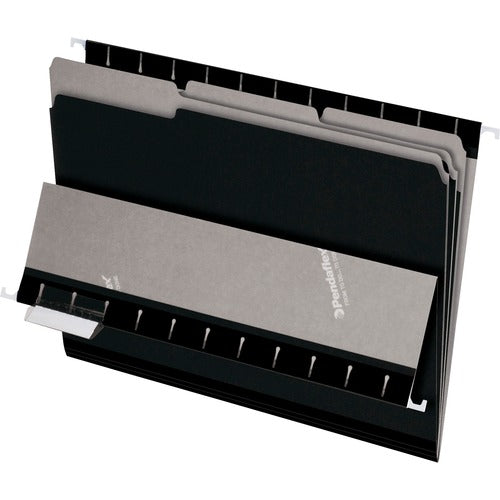 Pendaflex PFX421013BLA 1/3 Tab Cut Letter Recycled Top Tab File Folder