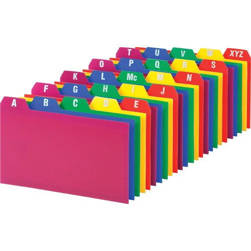 Oxford OXF73153 A-Z Poly Filing Index Cards