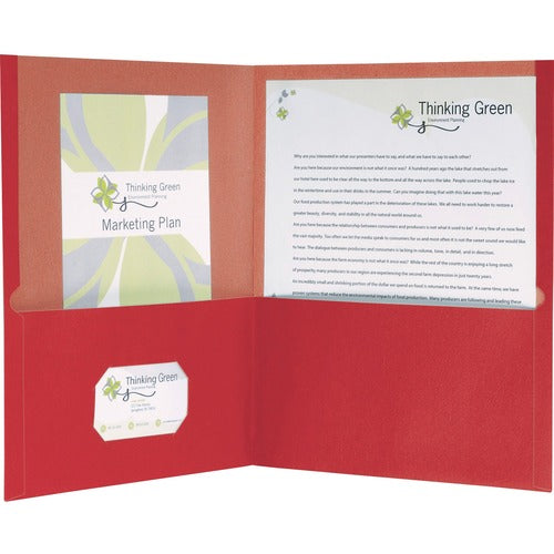 Oxford OXF78511 EarthWise Letter Recycled Pocket Folder