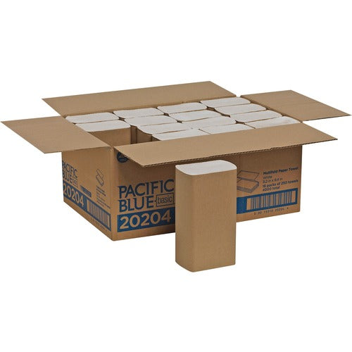 Pacific Blue Basic GPC20204 1-ply Multifold Paper Towel
