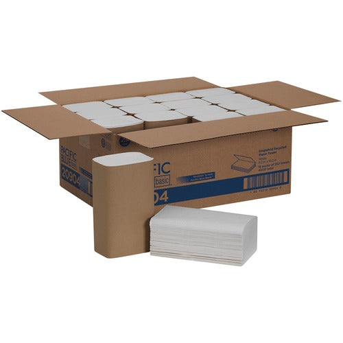 Pacific Blue Basic GPC20904 S-Fold Recycled Paper Towels