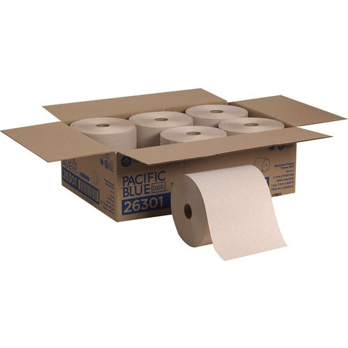 Pacific Blue Basic GPC26301 Recycled Hardwound Paper Roll Towel