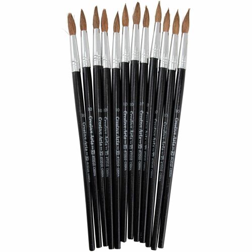 Charles Leonard LEO73510 Round Camel Hair Paint Brushes