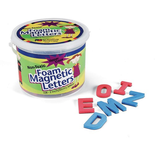 Pacon PAC27560 Magnetic Alphabet Letters - Magnetic - Non-Toxic - Assorted - Foam - 108 / Set