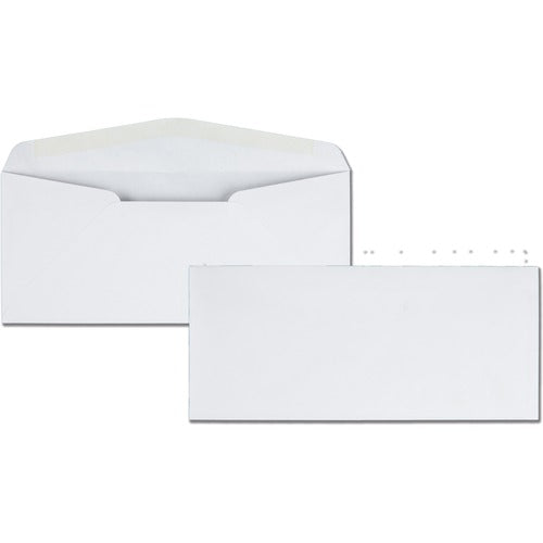 Quality Park QUA11112 Traditional Business Envelopes - Business - #10 - 4.13" Width X 9.50" Length - 24 Lb - Gummed - Wove - 500 / Box - White