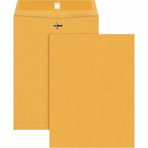 Quality Park QUA37790 Heavy-Duty Clasp Envelope - Clasp - #90 - 9" Width X 12" Length - 32 Lb - Gummed - Kraft - 100 / Box - Kraft