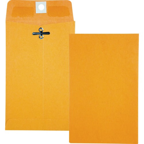 Quality Park QUA37815 Clasp Envelope - Clasp - #15 - 4" Width X 6.38" Length - 28 Lb - Gummed - Kraft - 100 / Box - Kraft