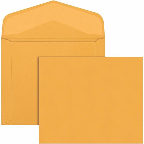 Quality Park QUA54300 Extra Heavy-Duty Document Envelope - Catalog - 10" Width X 12" Length - 40 Lb - Gummed - Kraft - 100 / Box - Kraft