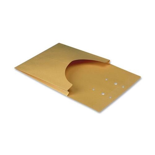 Quality Park QUAE9400 Classification Pocket - 1" Expansion - Kraft - Kraft - 100 / Box