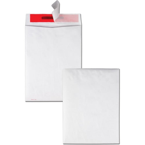 Survivor® QUAR2400 Tamper-Indicating Envelopes - Security - 9" Width X 12" Length - 14 Lb - Peel & Seal - Tyvek - 100 / Box - White