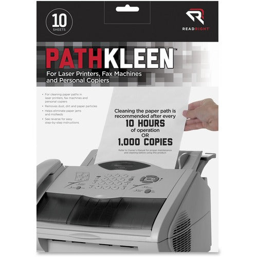 Read Right REARR1237 PathKleen Paper Path Cleaning Sheets