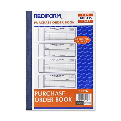 Rediform RED1L176 2-Part Purchase Order Book