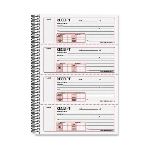Rediform RED8L810 Money Receipt Book