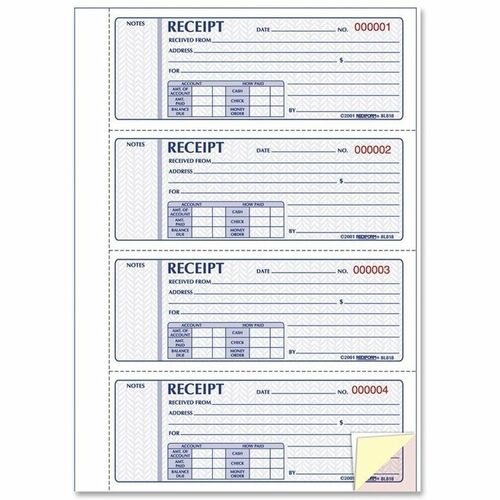 Rediform RED8L818 Hardbound Money Receipt Book
