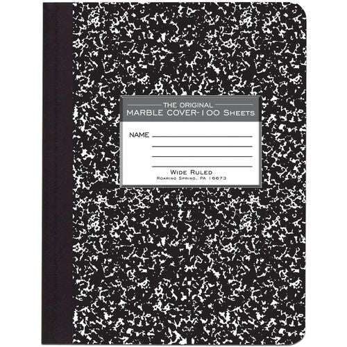 Roaring Spring ROA77230 Wide Ruled Hard Cover Composition Book