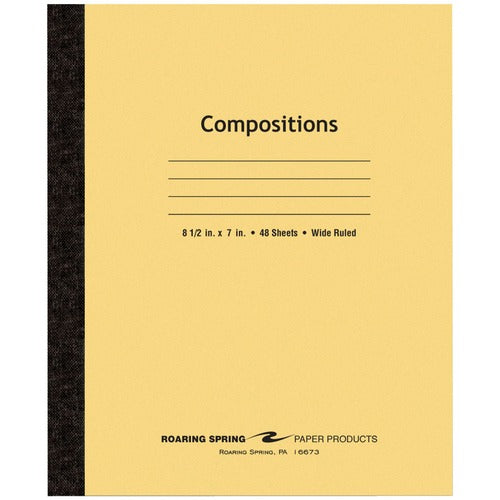 Roaring Spring ROA77308 Wide Ruled Flexible Cover Composition Book