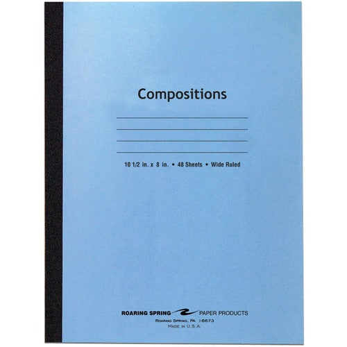Roaring Spring ROA77501 Wide Ruled Flexible Cover Composition Book