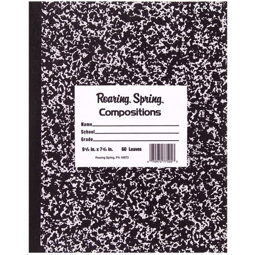 Roaring Spring ROA77505 Black Cover Flexcomp 10"x8" WM