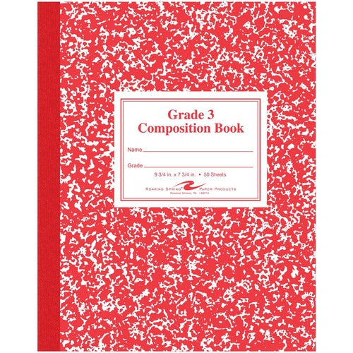Roaring Spring ROA77922 Grade School Ruled Marble Flexible Cover Composition Book
