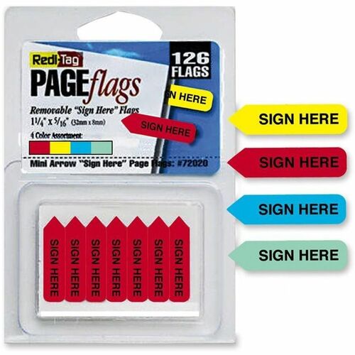 Redi-Tag RTG72020 Sign Here Mini Arrows