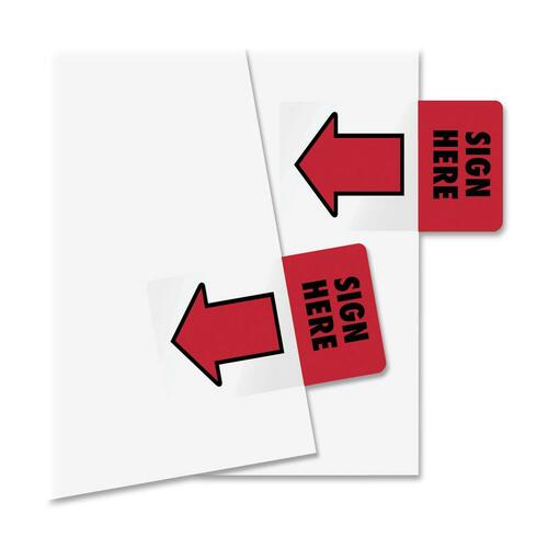 Redi-Tag RTG76809 Sign Here Red Arrow Page Flags