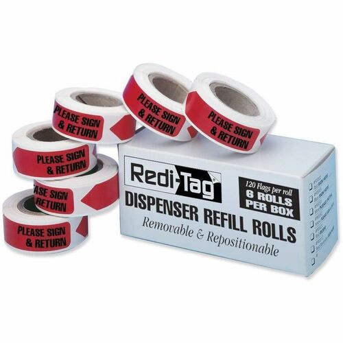 Redi-Tag RTG91037 Sign/Return Refill Flags