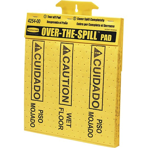 Rubbermaid Commercial RCP4254 Bilingual Over-The-Spill Pads