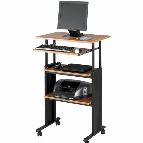 Safco SAF1929MO Muv Stand-Up Adjustable Height Desk - Rectangle Top - Assembly Required - Steel, Polyvinyl Chloride (Pvc)