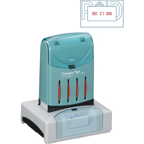 Xstamper XST66210 VersaDater Pre-inked PAID Date Stamp