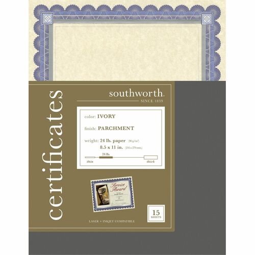 Southworth SOUCT1R CT1R Foil Enhanced Parchment Certificates