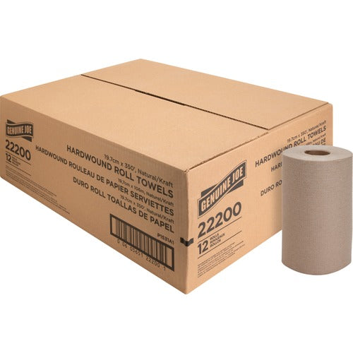 Genuine Joe GJO22200 Embossed Hardwound Roll Towels