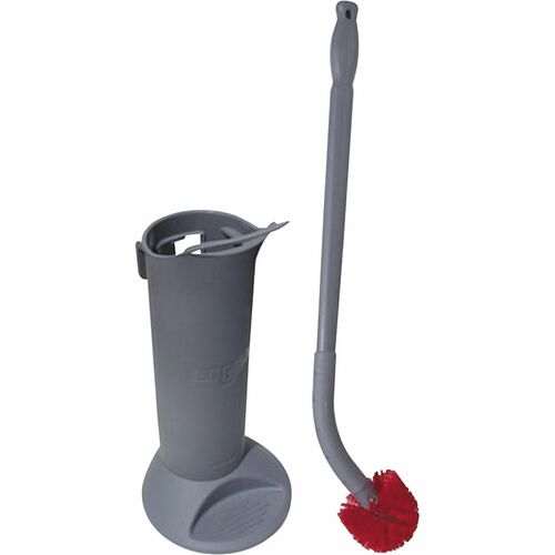 Unger UNGBBWHR Toilet Brush System - 26" Length Handle - 8.8" Overall Length - 1 / Kit - Gray